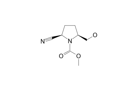 (2R,5S)-2-cyano-5-methylol-pyrrolidine-1-carboxylic acid methyl ester