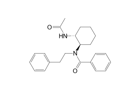 Benzamide, N-[2-(acetylamino)cyclohexyl]-N-(2-phenylethyl)-, trans-