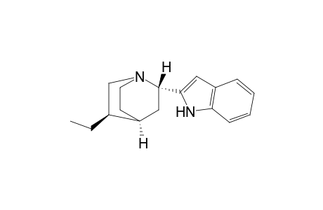 1-Azabicyclo[2.2.2]octane, 5-ethyl-2-(1H-indol-2-yl)-, [2S-(2.alpha.,4.alpha.,5.beta.)]-