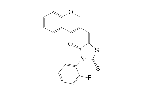 4-thiazolidinone, 5-(2H-1-benzopyran-3-ylmethylene)-3-(2-fluorophenyl)-2-thioxo-, (5E)-