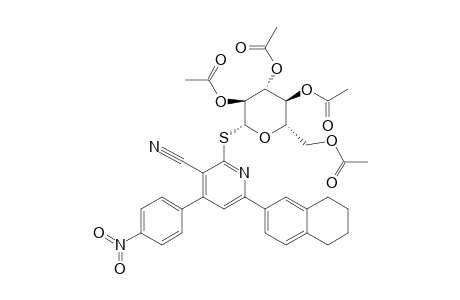 4-(4-NITROPHENYL)-6-(1,2,3,4-TETRAHYDRONAPHTHALEN-6-YL)-2-(2',3',4',6'-TETRA-O-ACETYL-BETA-D-GLUCOPYRANOSYL-THIO)-PYRIDINE-3-CARBONITRILE