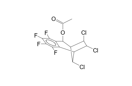 2-ENDO-ACETOXY-7-ENDO-6,8-DIEXO-TRICHLORO-3,4-TETRAFLUOROBENZOBICYCLO[3.2.1]OCTENE