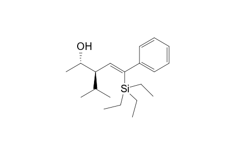 (Z) 3-isopropyl-5-phenyl-5-(triethylsilyl)pent-4-en-2-ol