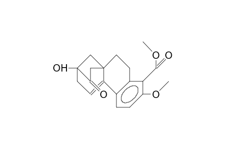 Methyl-2-hydroxy-7-methoxy-12-oxo-2,3,9,10-tetrahydro-1H-2,10a-ethanophenanthrene-8-carboxylate