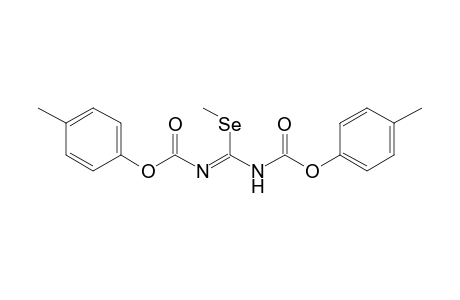 Methyl N,N'-bis(4-methylphenoxycarbonyl)imidoselenocarbamate