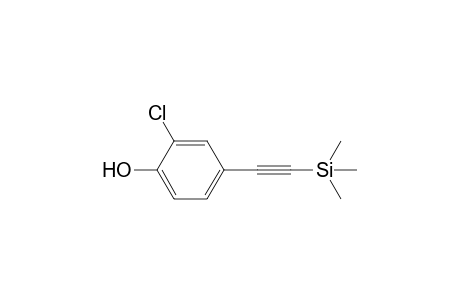 2-Chloro-4-((trimethylsilyl)ethynyl)phenol
