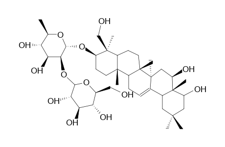 3-BETA,16-BETA,22-BETA,24-TETRAHYDROXY-OLEAN-12-ENE-3-BETA-YL-[BETA-D-GLUCOPYRANOSYL-(1->2)]-ALPHA-L-RHAMNOPYRANOSIDE