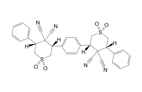 3,3'-(1,4-PHENYLENE)-BIS-(5-PHENYL-TETRAHYDRO-4H-THIOPYRAN-4,4-DICARBONITRILE-1,1-DIOXIDE)