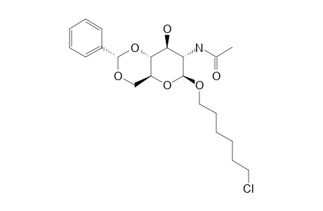 6-CHLOROHEXYL-2-ACETAMIDO-4,6-O-BENZYLIDENE-2-DEOXY-BETA-D-GLUCOPYRANOSIDE