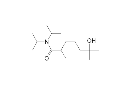 3-Heptenamide, 6-hydroxy-2,6-dimethyl-N,N-bis(1-methylethyl)-, (Z)-