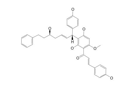 ENT-CALYXIN_H;(2-E)-{2,4-DIHYDROXY-3-[(1-R,2-E,5-R)-5-HYDROXY-1-(4-HYDROXYPHENYL)-7-PHENYL-2-HEPTEN-1-YL]-6-METHOXYPHENYL}-3-(4-HYDROXY