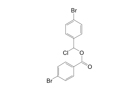 Benzoic acid, 4-bromo-, chloro(4-bromophenyl)methyl ester