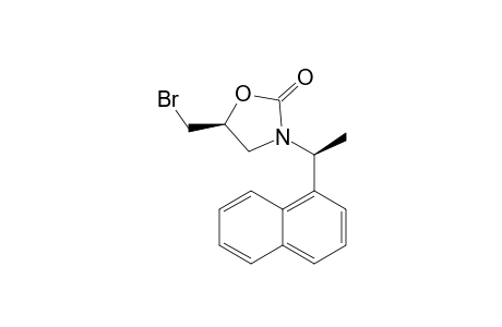 (5S)-5-(bromomethyl)-3-[(1S)-1-(1-naphthalenyl)ethyl]-2-oxazolidinone
