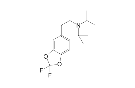 N,N-Di-iso-propyl-3,4-(difluoromethylene)dioxyphenethylamine