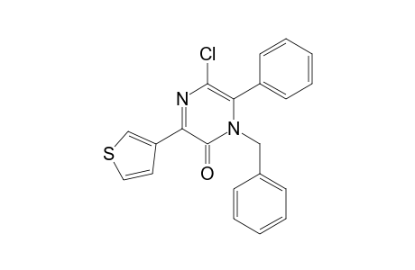 1-Benzyl-5-chloro-6-phenyl-3-(3-thienyl)-2(1H)-pyrazinone