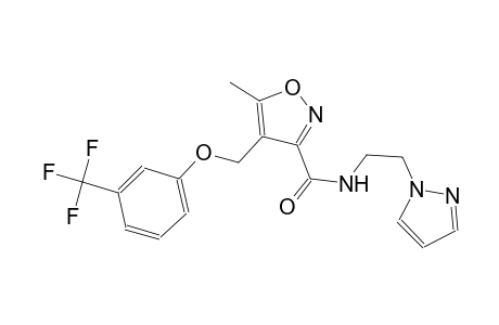 5-methyl-N-[2-(1H-pyrazol-1-yl)ethyl]-4-{[3-(trifluoromethyl)phenoxy]methyl}-3-isoxazolecarboxamide