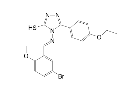 4-{[(E)-(5-bromo-2-methoxyphenyl)methylidene]amino}-5-(4-ethoxyphenyl)-4H-1,2,4-triazole-3-thiol