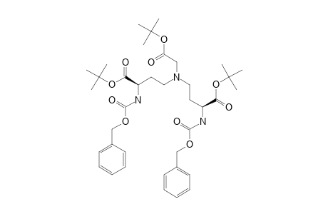 N-BIS-[(3S)-3-BENZYLOXYCARBONYLAMINO-3-TERT.-BUTYLOXYCARBONYLPROPYL]-GLYCIN-TERT.-BUTYLESTER