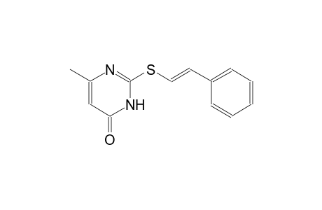 4(3H)-pyrimidinone, 6-methyl-2-[[(E)-2-phenylethenyl]thio]-