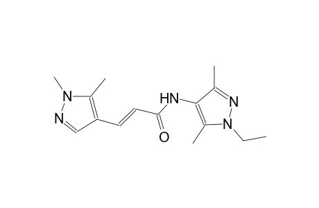 (2E)-3-(1,5-dimethyl-1H-pyrazol-4-yl)-N-(1-ethyl-3,5-dimethyl-1H-pyrazol-4-yl)-2-propenamide