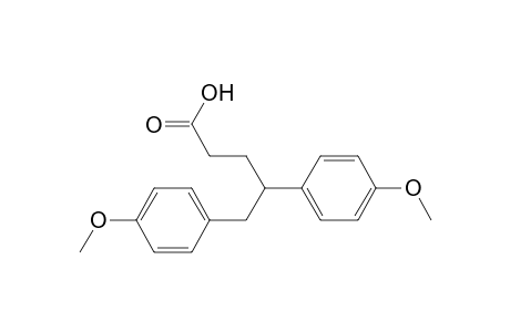 Benzenepentanoic acid, 4-methoxy-.gamma.-(4-methoxyphenyl)-, (.+-.)-