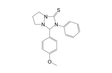 3-(4-methoxyphenyl)-2-phenyltetrahydro-1H,5H-pyrazolo[1,2-a][1,2,4]triazole-1-thione