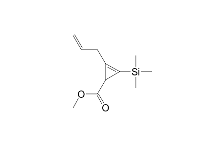 Cyclopropene-3-carboxylic acid, 1-trimethylsilyl,-2-(2-propenyl), methyl ester