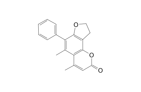 4,5-Dimethyl-6-phenyl-3,4,8,9-tetrahydrofuro[2,3-h]chromen-2-one