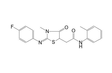 5-thiazolidineacetamide, 2-[(4-fluorophenyl)imino]-3-methyl-N-(2-methylphenyl)-4-oxo-, (2E)-