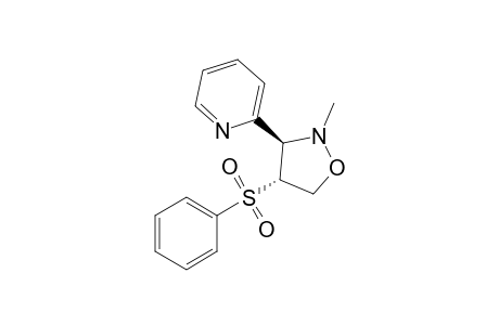 (3R,4R)-2-methyl-4-(phenylsulfonyl)-3-pyridin-2-yl-1,2-oxazolidine