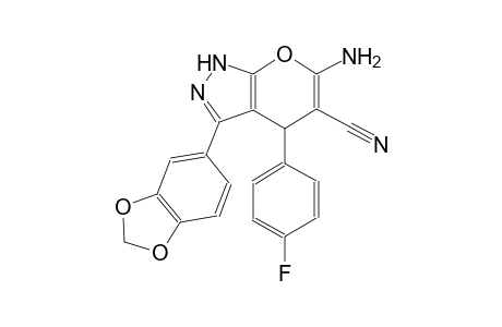 pyrano[2,3-c]pyrazole-5-carbonitrile, 6-amino-3-(1,3-benzodioxol-5-yl)-4-(4-fluorophenyl)-1,4-dihydro-