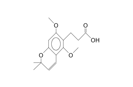 3-(2',6'-Dimethoxy-6',6'-dimethyl-pyrano(2',3':4',3')phenyl)-propionic acid