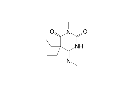 (6Z)-5,5-diethyl-3-methyl-6-[(Z)-methylimino]dihydro-2,4(1H,3H)-pyrimidinedione
