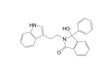 1H-Isoindol-1-one, 2,3-dihydro-3-hydroxy-2-[2-(1H-indol-3-yl)ethyl]-3-phenyl-, (.+-.)-