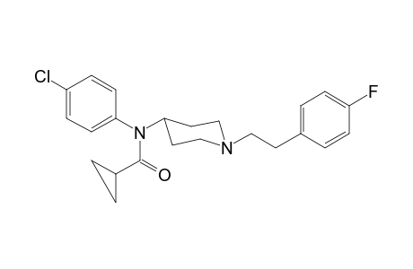 N-(4-Chlorophenyl)-N-(1-[2-(4-fluorophenyl)ethyl]piperidin-4-yl)-cyclopropanecarboxamide