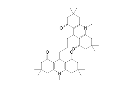 1,3-Bis[3,3,6,6,10-pentamethyl-3,4,6,7,9,10-hexahydro-1,8(2H,5H)acridinedione-9-yl]propane