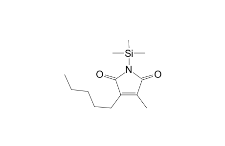 3-Methyl-4-pentyl-1H-pyrrole-2,5-dione trimethylsilate