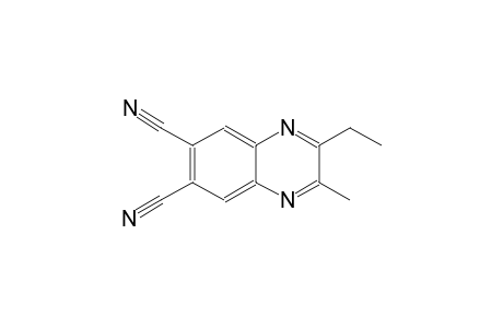 6,7-quinoxalinedicarbonitrile, 2-ethyl-3-methyl-