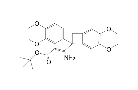 (Z)-3-amino-3-[7-(3,4-dimethoxyphenyl)-3,4-dimethoxy-7-bicyclo[4.2.0]octa-1,3,5-trienyl]-2-propenoic acid tert-butyl ester