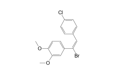 trans-1-Bromo-2-(p-chlorophenyl)-1-(3,4-dimethoxyphenyl)ethene