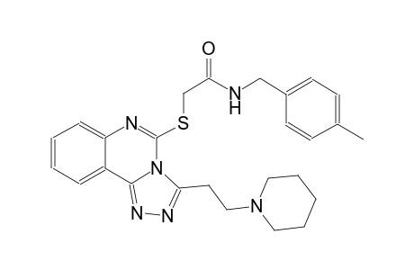 acetamide, N-[(4-methylphenyl)methyl]-2-[[3-[2-(1-piperidinyl)ethyl][1,2,4]triazolo[4,3-c]quinazolin-5-yl]thio]-