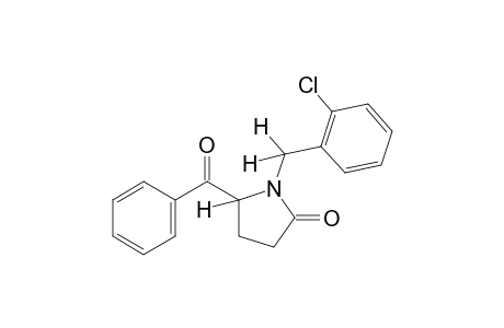 5-benzoyl-1-(o-chlorobenzyl)-2-pyrrolidinone