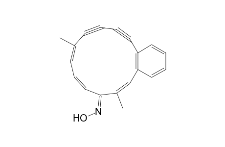 1-hydroxyimino-2,10-dimethyl-4,5-benzocyclotrideca-2,10,12-triene-6,8-diyne