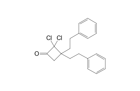 2,2-Dichloro-3,3-bis(2-phenylethyl)cyclobutanone