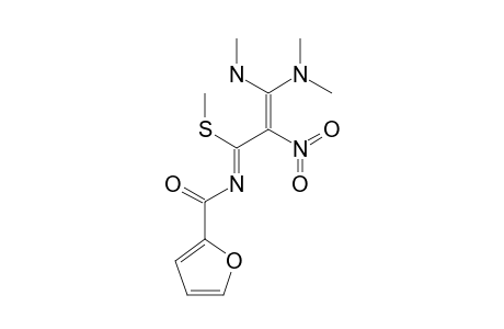 N-(3-DIMETHYLAMINO)-3-(METHYLAMINO)-1-(METHYLTHIO)-2-NITROPROP-2-ENYLIDENE)-FURAN-2-CARBOXAMIDE