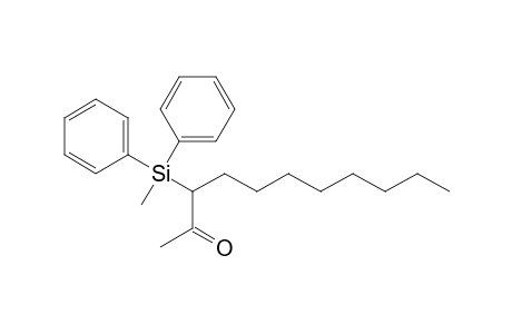 2-Undecanone, 3-(methyldiphenylsilyl)-