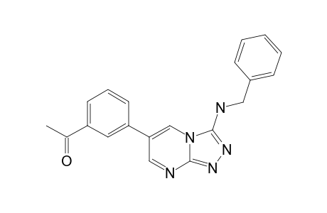 6-(3-ACETYLPHENYL)-3-BENZYLAMINO-[1,2,4]-TRIAZOLO-[4,3-A]-PYRIMIDINE