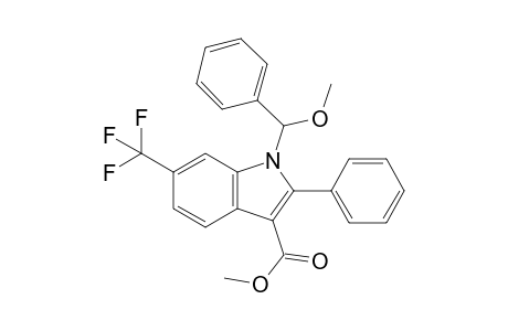 1-(Methoxyphenylmethyl)-2-phenyl-6-trifluoromethylindole-3-carboxylic acid methyl ester