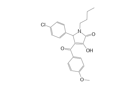 1-butyl-5-(4-chlorophenyl)-3-hydroxy-4-(4-methoxybenzoyl)-1,5-dihydro-2H-pyrrol-2-one