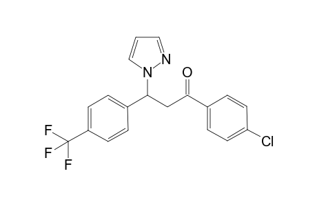 1-(4-chlorophenyl)-3-(1H-pyrazolyl-1-yl)-3-(4-trifluoromethylphenyl)propan-1-one